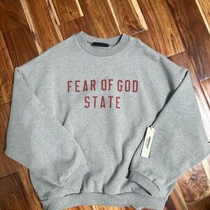 Fear of God State Gray Sweater NWT mens large